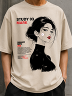 Mark, Study 03 heavyweight boxy tee worn by a man, front view