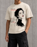 Second Face, Study 05 heavyweight boxy tee worn by a man, front view