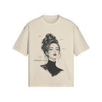 Hair, Study 04 tee in apricot, flat front view